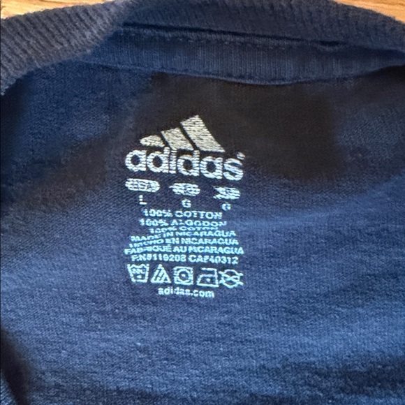 Adidas Men's black Long Sleeve Tee - Picture 3 of 4
